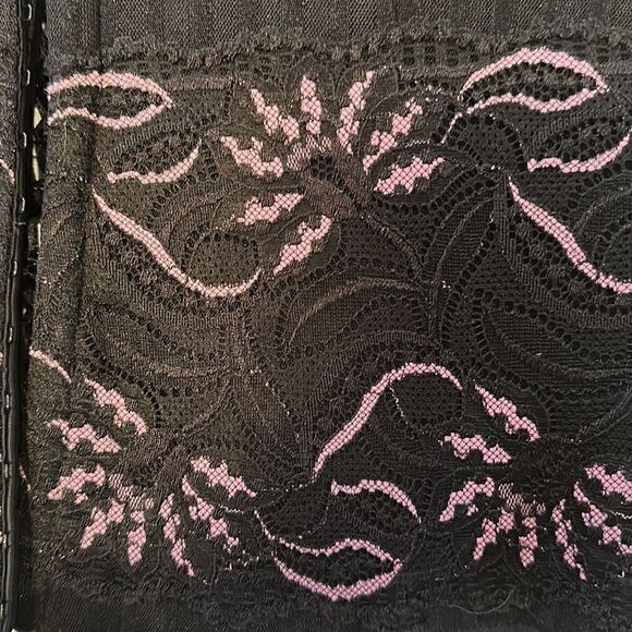 Cacique Corset Bustier Black Pink Size 14/16 Lingerie - Picture 3 of 11